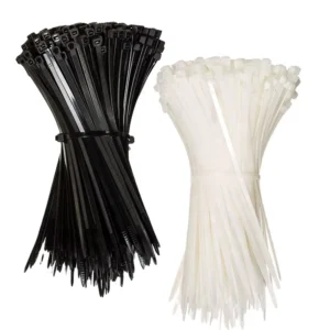 CHINEE Nylon66 Wire Heavy-Duty Cable Ties 200mm Black Magnetic Self-Locking Zip Tie with Customized Logo