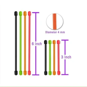 CHINEE ODM OEM Durable Portable Reusable Silicone Cable Twist Ties Colorful Detachable Binding Cord