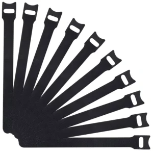 CHINEE OEM 4 6 8 10inch Multi Purpose Hook&Loop Cable Straps Wire Ties Cord Organizer Reusable Head Fastening Cable Ties