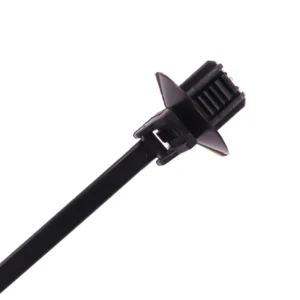CHINEE Oval Design Nylon Auto Push Mount Cable Tie Black Custom Printed Cable Tie 157-01105 T50SOS2DOP7X12-E