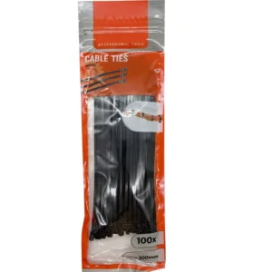 CHINEE Personalized Printing Color Bag Packing 100pcs Pack UV Black Resistant Self Locking Plastic Cable Ties Nylon 66 Material