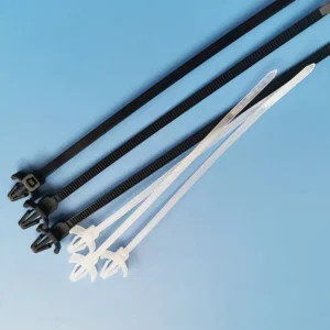 CHINEE Pin type Aircraft Head Nylon Cable Ties 3*100 Base Plate Fixed Binding Cable Ties Self locking Binding Cable Ties