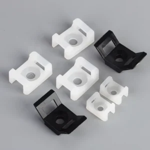 CHINEE Plastic Cable Tie Mount Base Cable Saddle Tie Mount Nylon Saddle Type Mounting Self Locking Wire Clip Fixed Seat Cable Holder