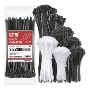 CHINEE Plastic Cable Tie Nylon Cable Ties Zip Tie 2.5*200mm Manufacturer China White Black Color