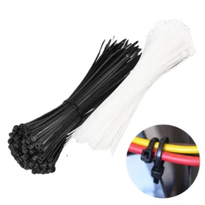 CHINEE Plastic Cable Tie Zip Ties Wraps Never Break Miniature Duty Strong Self Locking Nylon 2.5 X 100mm 100 Pcs Zip Tie Heavy Duty