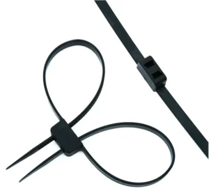 CHINEE Plastic Double Buckle Cable Ties 12*700 MM Cable Tie Self locking Nylon Zip Tie