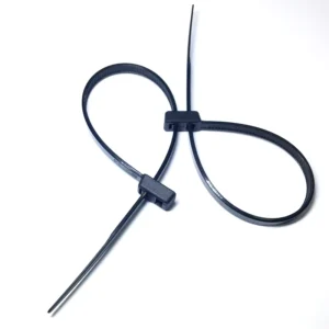 CHINEE Plastic Nylon 5*370*4.8mm Double Head Cable Ties 100 Pieces