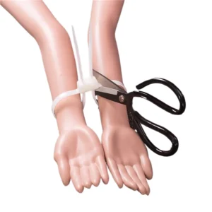 CHINEE Plastic Police Handcuffs Double Flex Cuff Disposable Handcuffs Zip Tie Nylon Cable Ties Small
