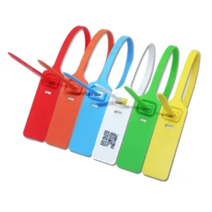 CHINEE Plastic Security Tags Manufacturer Custom Logo Clothing Disposable Seal Zip Tie Labels for Garment
