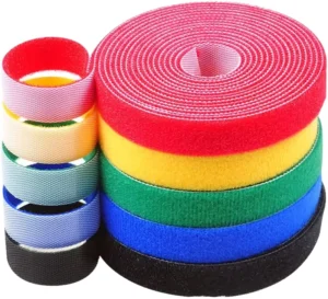 CHINEE Print Logo Self-Adhesive Double Sided Soft Adjustable Eco-Friendly Cable Ties Back to Back Hook and Loop Straps Stock
