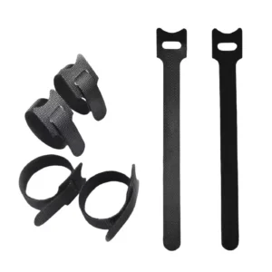 CHINEE Printed Logo Back to back Self adhesive Nylon Velcro Data Cable Customizable T shaped Velcro Fastener and Cable Tie