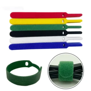 CHINEE Printed Self Gripping Cable Management Hook and Loop Tapes Easy to Use Cable Ties for Organization
