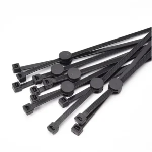 CHINEE Professional Auto Wire Harness Cross Cable Nylon Straps Zip Ties 2 Pack Dual Use Fixed Mounting Base Pile Cable Management