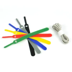 CHINEE Ready To Ship 12*150mm Customized Size Hook and Loop Cable Ties Reusable Self locking Cable Organizer Velcroes Cable Ties