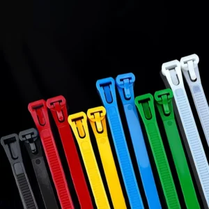 CHINEE Releasable Nylon Cable Ties Telescopic Zipper Finishing Fixed Belt Fastening Cable Strapping