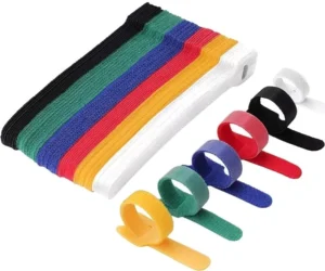 CHINEE Reusable Back to Back Cable Tie Customized Logo Hook and Loop Strap Cable Zip Tie Nylon Self-Locking Acccept Sticky Back Tape