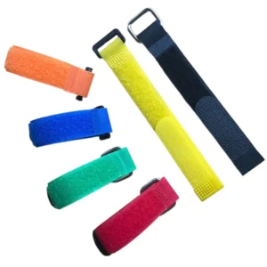 CHINEE Reusable Cable Tie Hook and Loop Strap Custom Adjustable Metal Buckle Hook and Loop Velcroes Strap