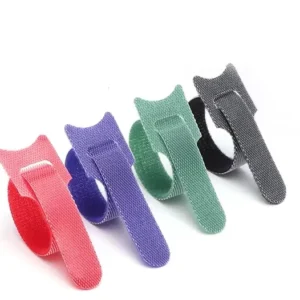 CHINEE Reusable Color Flexible Automatic Carrying Sports Safety Belt Double sided Hook And Loop Zip Ties