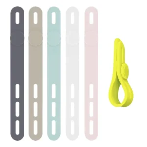 CHINEE Reusable Cord Straps Multipurpose Elastic Cable Organizer for Bundling Fastening Phone Charger Rubber Bands Office Supplies