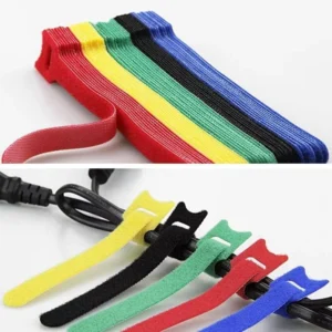 CHINEE Reusable Custom Cable Ties Logo Velcro Cable Ties Hook and Loop Strap