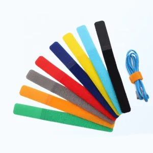 CHINEE Reusable Custom Printed Logo Self Adhesive Single Sided Adhesive Heat Resistant Eco Friendly Recyclable Cable Tie Hook Loop