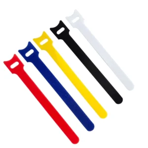 CHINEE Reusable Eco-Friendly Nylon Hook Loop Cable Ties Custom Width Length Logo Strong Adhesive