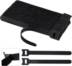 CHINEE Reusable Eco Friendly Self adhesive Double Sided Hook Loop Washable Straps Fastening Cable Ties for Wires Cords Back to Back