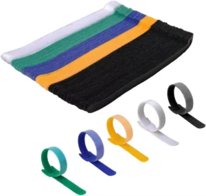 CHINEE Reusable Eco Friendly Washable Cable Ties Adjustable Self Adhesive Hook Loop Double Sided for Cable Management for Shoes Bags