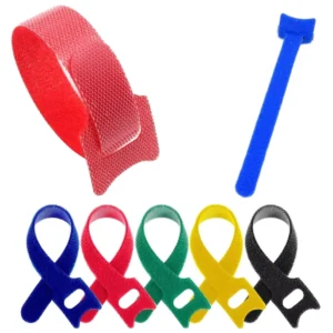 CHINEE Reusable Fastening Cable Ties Adjustable Cord Ties Hook and Loop Cords Management Wire Organizer Wraps