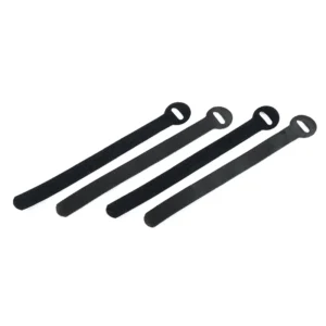 CHINEE Reusable Hook and Loop Cable Ties Black Nylon Velcro Wire Organizer Straps