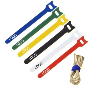 CHINEE Reusable Self Adhesive Cable Ties Magic Hook & Loop Straps for Organizing Cords Wires Black Nylon Zip Ties