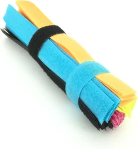 CHINEE Reusable Self Adhesive Cable Ties for Cable Organizer Wire Ties Double Sided Back to Back Hook and Loop Cable Tie