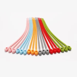 CHINEE Reusable Silicone Cable Ties Self Locking Twist Ties