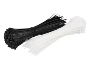 CHINEE RoHS Certified White Nylon Cable Ties Flame Retardant Self Locking Plastic Zip Ties for Industrial & Electrical Wiring