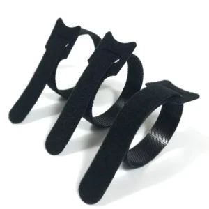 CHINEE Self Adhesive Cable Straps Tie 150mm 200mm 250mm Double Sided T Back to Back Hook and Loop Self Locking Gripping