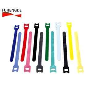CHINEE Self Adhesive Cable Ties Wire Binding Straps Needle Type Velcroes Back to Back Hook Loop Tapes for Network Cabling