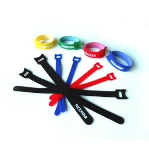 CHINEE Self Gripping Cable Management Hook Loop Tape Printed Hook and Loop Cable Ties