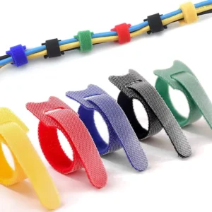 CHINEE Self-Gripping Cable Ties Multi-Color Combo Cable Ties Fastening Cable Straps Reusable Hook and Loop Straps Wire Management