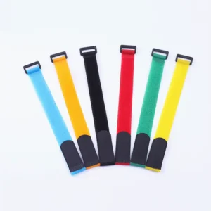 CHINEE Self-Gripping Fastening Tape Cable Ties Double Side Stick Strong Adjustable Hook and Loop Strap With Buckle
