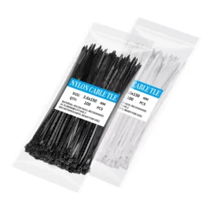 CHINEE Self-Locking 3.6*150mm Nylon Cable Ties Eco-Friendly Wire Management Made of Durable Nylon 66