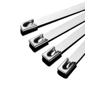 CHINEE Self Locking 304 Stainless Steel Cable Ties White -60 to +550 Industrial Use