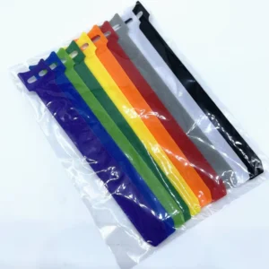 CHINEE Self Locking Adjustable Back to Back Double Side Sticky Back Adjustable Nylon Hook and Loop Cable Ties Fastener Tape