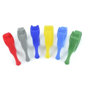 CHINEE Self Locking Adjustable Double Hook and Loop 250mm 300mm Cable Tie Tag Strap Heavy Duty Charging Reusable Nylon Cable Ties