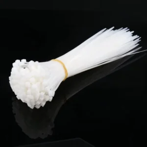 CHINEE Self Locking Cable Ties Heat Resisting 12mm Nylon 66 Printed Plastic Zip Ties 300mm Length MOQ 100pcs