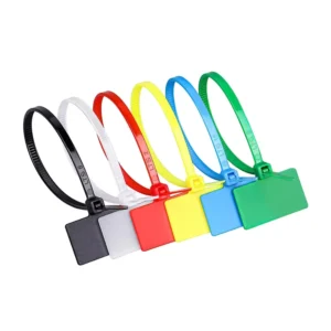 CHINEE Self Locking Label Cable Ties Write On Marker Tag Identification Wire Ties for Cable Management