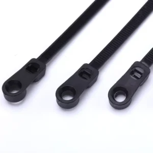 CHINEE Self-Locking Nylon 66 3.6x150mm Industrial Use Cable Ties Screw Mount Fastener