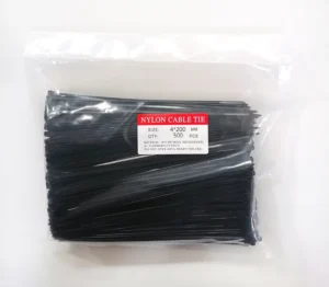 CHINEE Self Locking Nylon 66 Cable Ties 2.5mm Width Black White Heat Resistant Acid Erosion Resistant ROHS Certified 100mm-300mm Length
