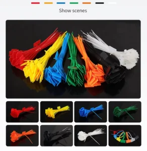 CHINEE Self Locking Nylon 66 Cable Ties Full Size Eco Friendly Zip Ties with Multi Color Options Free Sample Available