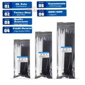 CHINEE Self Locking Nylon Cable Ties