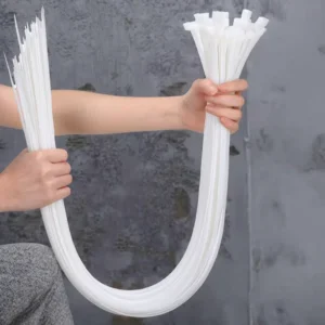 CHINEE Self Locking Nylon Cable Ties 100pcs 4.8x200mm Tensile Strength for Wire Cable Management